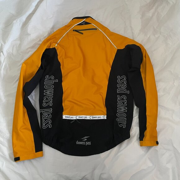 Men's L Showers Pass Elite Cycling Jacket (Orange) - Picture 2 of 7